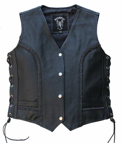 Damen leder weste - damen,,