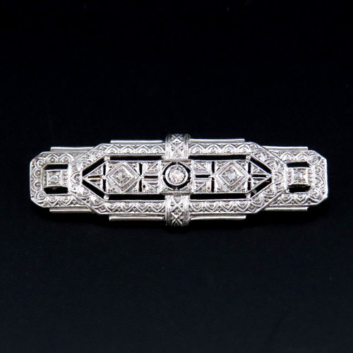 Exklusive art deco brosche - exklusive,
