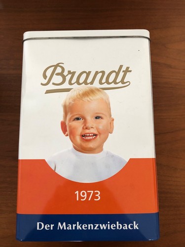 Brandt zwiebackdose retro - brandt, zwiebackdose,