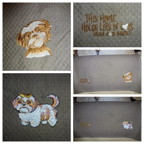 Tischdecke mitteldecke hund - tischdecke,