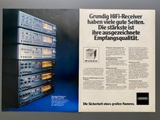 Grundig HiFi Receiver Stereoanlage R25 R35 R45 1978 Vintage Ad Werbung Reklame