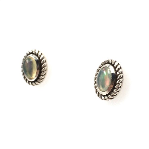 925 silber opal - opal, ohrstecker