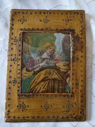 Alte holztafel der - engel, mit