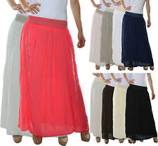 Damen Maxirock Sommer Rock
