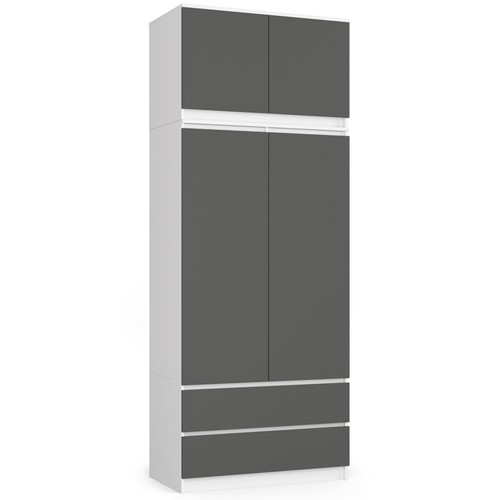Kleiderschrank mit aufsatz - aufsatz, s90