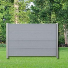 WPC XL Sichtschutz Zaun