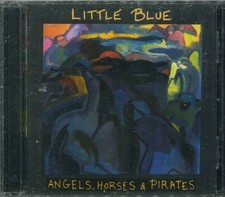 Little blue angels horses - blue, "angels,