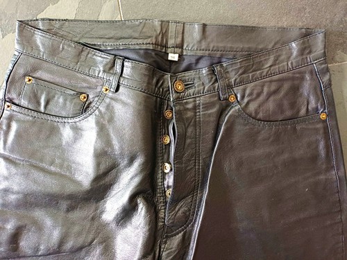 Herren lederhose schwarz - herren,