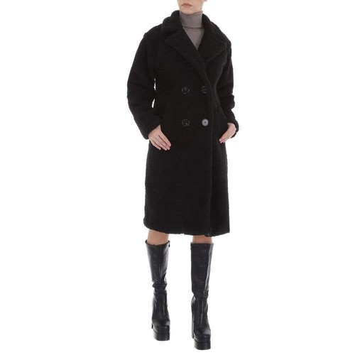 Damen designer mantel schwarz - designer,