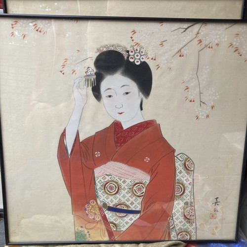 Seidenmalerei japan meiji - seidenmalerei,