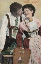 Bayern, Oberbay. Trachten, Werdenfelser, gebrauchte Karte 1921