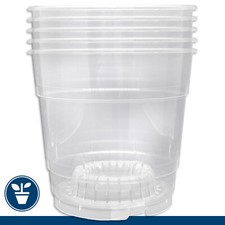 5 x Orchideentopf transparent Ø 11,5 x 11 cm Blumentopf Kulturtopf Pflanztopf