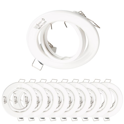 10x einbaurahmen gu10 set - einbaurahmen,