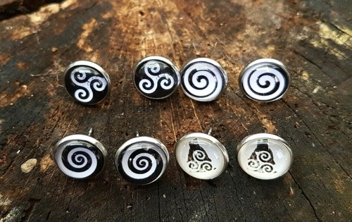 Ohrstecker triskele wolf - triskele,