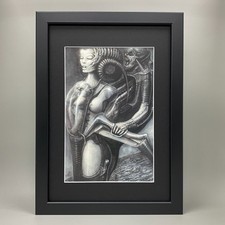 H.R. GIGER GERAHMTE KUNST