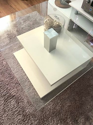 Couchtisch weiß rechteckig - weiß,