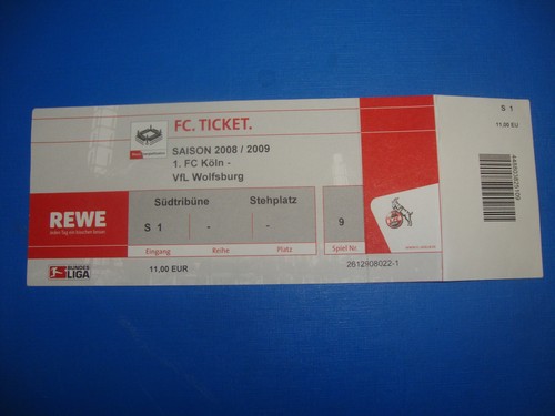 Ticket fc köln vfl - 08/09,