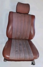 ORIGINAL MERCEDES W123 SITZ VORN BEIFFAHRER PILOTENSITZ MESCALERO ANTHRAZIT/ROT