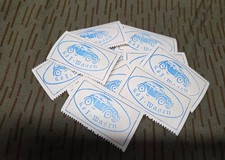10 Nassetiketten KdF Wagen