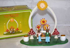 Oster-Kerzenhalter Osterhase und Osterhäsin Vintage in OVP , 18 x16 cm Ostern