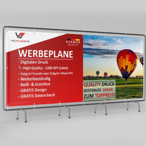 Premium werbebanner werbeplane - premium,