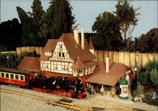Modell-Eisenbahn Postkarte