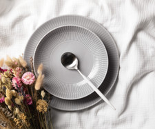 Seltmann Weiden AMINA silbergrau Speiseservice 12 Tlg grau Kombiservice Geschirr