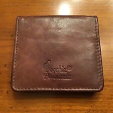 Vecchia Pelletteria Damen Geldbörse Portemonaie Leder Lederware Braun 7,5x7,5cm