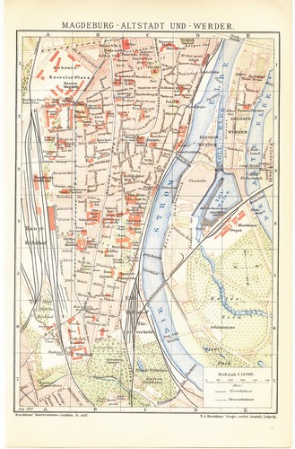 Landkarte city map 1902