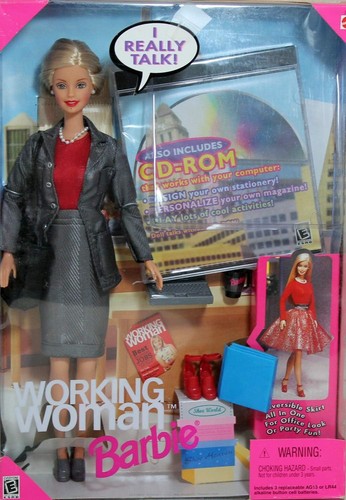 Barbie mattel working woman - working,