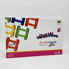 Playmags 20 Stück Train Set: Jetzt mit stärkeren Magneten, Robust, Super-Durable