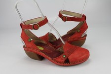 El Naturalista Gr.38 Damen Halbschuhe Sandaletten Slipper Pumps Rot TOP