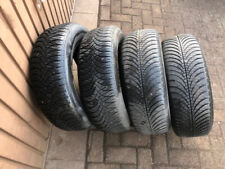 4xkomplette Allwetterreifen+4xNeu Gummiventile 185/65R14 86H   ca. 6 mm