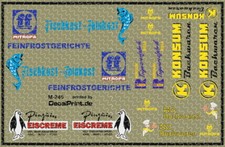 Decals 1 Satz DDR Lebensmittel