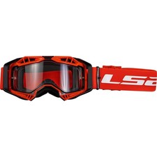 LS2 Crossbrille Aura Enduro Black/Red, Clear Visor