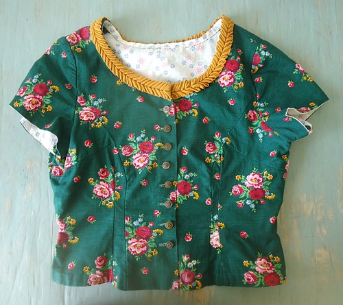 Vintage gilet trachtenweste - gilet,