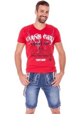 Herren Jeans Short blau m