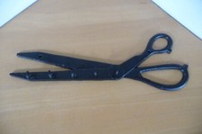 Schlüsselbrett Eisen schwarz Schere mit 5 Haken