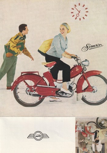 Ddr prospekt simson moped sr - ddr,