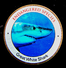 Chile - Great White SHARK -  100 Pesos Farbmünze Weißer Hai aus Sammlung 2000 Ex