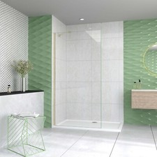 Gold  Walk in Dusche