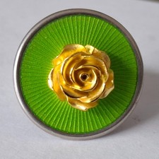 Rosehead in solid silver /