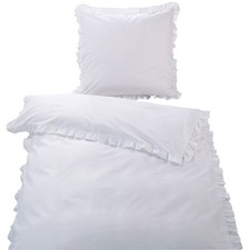 Baumwoll-Bettwäsche - weiß -