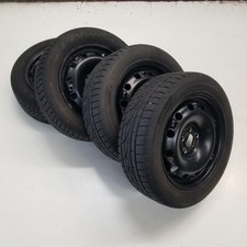 Stahlfelgen 6x15 43 Winterreifen Hankook / Fulda 195/55 R15 DOT 3616 Profil 5mm