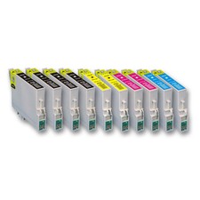 10 Druckerpatronen Tinte für Epson Stylus S20 S21 SX105 SX205 SX405 SX410