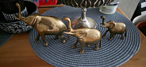 Elefant dekofiguren - 3x,