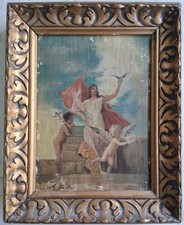 Oil painting indistinctly