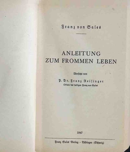 Anleitung zum frommen leben - anleitung,