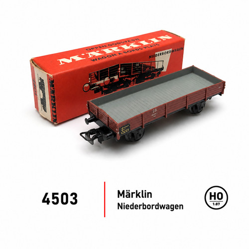 Märklin 4503 niederbordwagen - märklin,