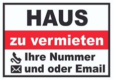 Haus zu vermieten Schild mit
